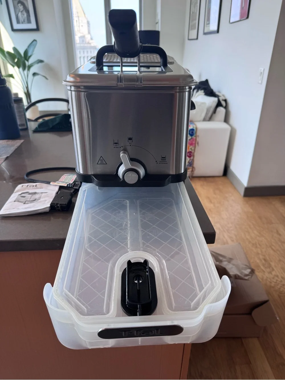 T-FAL Ultimate EZ Clean Deep Fryer 3.5 Liters, Oil Filtration System